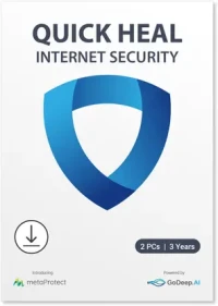 QUICK HEAL 2 PC PC 3 Years Internet Security Compatible with Windows (Email Delivery